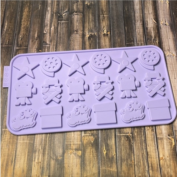 5for$10 Siliconezone 8.9" Non-Stick Silicone Hollywood Chocolate Wafer Mold NWT - Picture 6 of 6